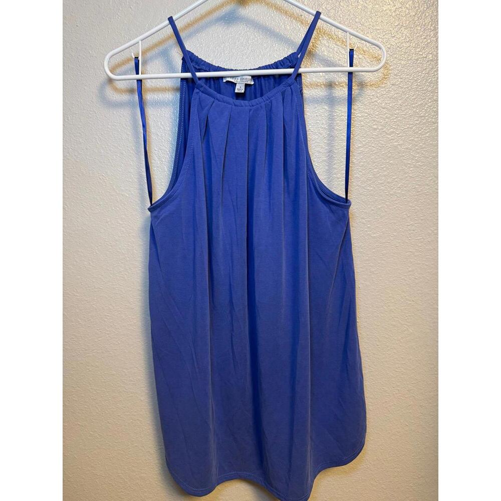 Green Envelope Pleated Halter Tank Top - Women's Size L